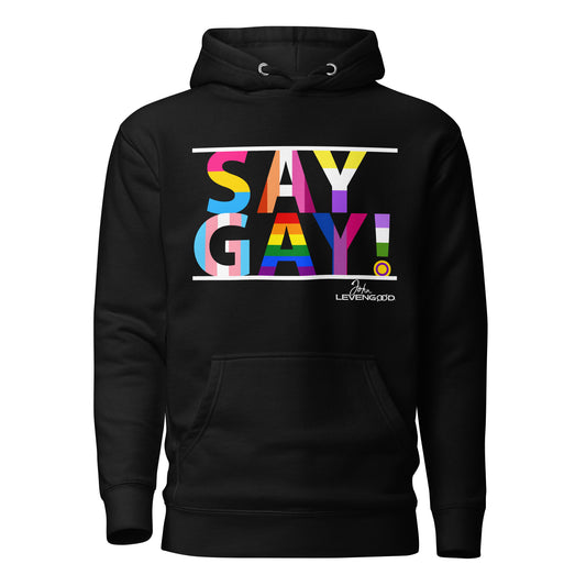 Say Gay! LGBTQ+ Pride Hoodie
